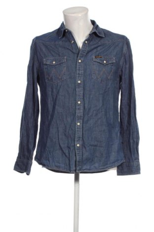 Herrenhemd Wrangler, Größe M, Farbe Blau, Preis € 30,62