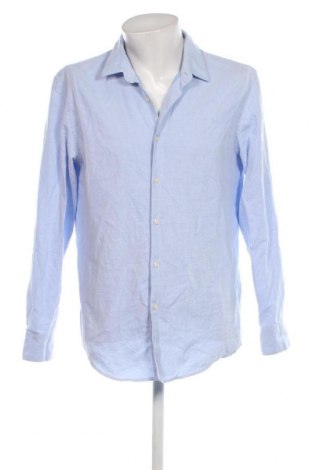 Мъжка риза Zara, Размер XL, Цвят Син, Цена 20,40 лв.