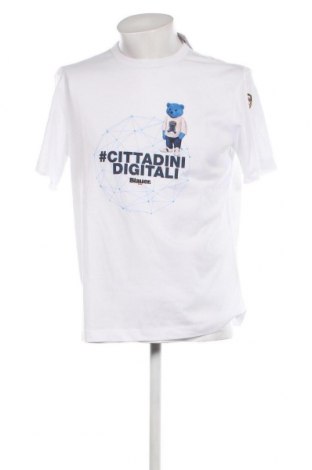 Męski T-shirt Blauer, Rozmiar L, Kolor Biały, Cena 191,91 zł