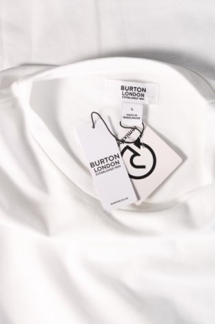 Męski T-shirt Burton of London, Rozmiar L, Kolor Biały, Cena 82,63 zł