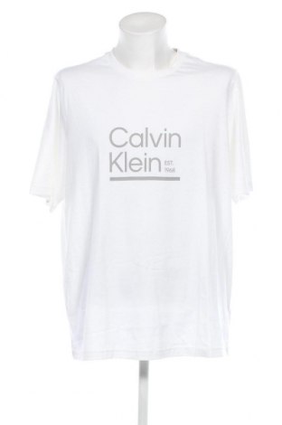 Męski T-shirt Calvin Klein, Rozmiar XXL, Kolor Biały, Cena 191,91 zł