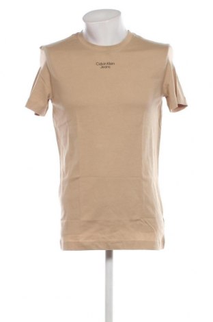 Herren T-Shirt Calvin Klein, Größe L, Farbe Beige, Preis 37,11 €
