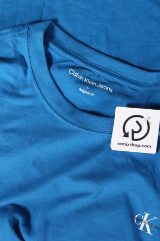 Męski T-shirt Calvin Klein Jeans, Rozmiar L, Kolor Niebieski, Cena 205,24 zł