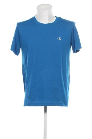 Tricou de bărbați Calvin Klein Jeans, Mărime L, Culoare Albastru, Preț 253,29 Lei