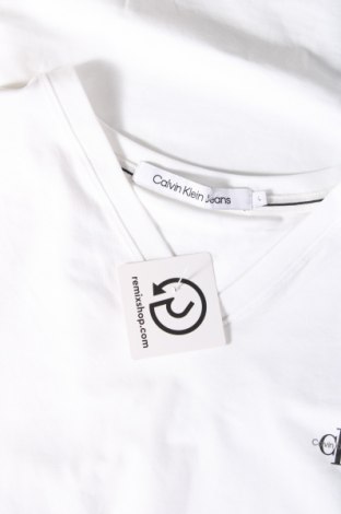 Herren T-Shirt Calvin Klein Jeans, Größe L, Farbe Weiß, Preis € 39,69