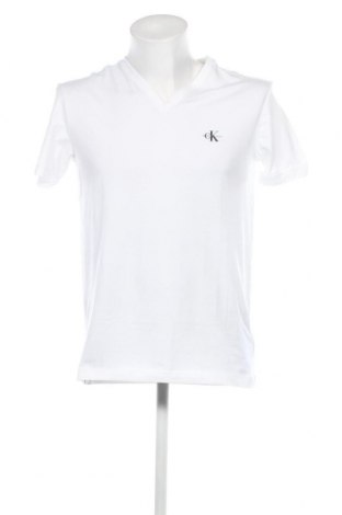 Herren T-Shirt Calvin Klein Jeans, Größe L, Farbe Weiß, Preis 39,69 €