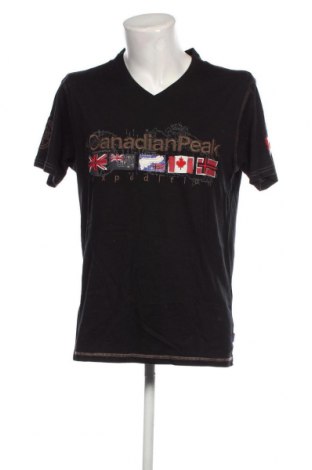 Męski T-shirt Canadian Peak, Rozmiar XL, Kolor Czarny, Cena 149,27 zł
