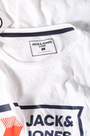 Tricou de bărbați Core By Jack & Jones, Mărime L, Culoare Alb, Preț 46,05 Lei