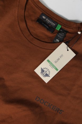 Herren T-Shirt Dockers, Größe M, Farbe Braun, Preis 21,08 €