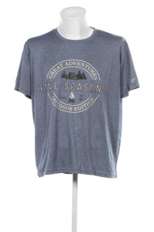 Ανδρικό t-shirt Five Seasons, Μέγεθος 3XL, Χρώμα Μπλέ, Τιμή 15,46 €