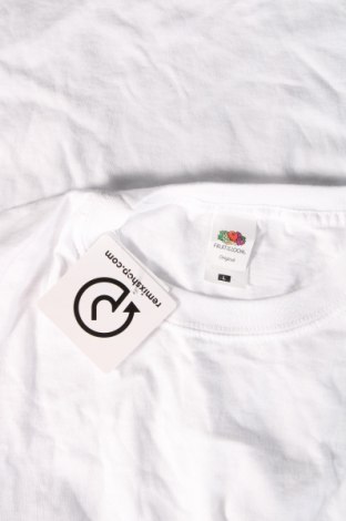 Ανδρικό t-shirt Fruit Of The Loom, Μέγεθος L, Χρώμα Λευκό, Τιμή 8,04 €