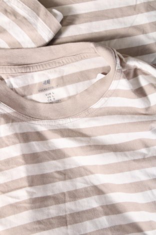 Мъжка тениска H&M, Размер L, Цвят Бежов, Цена 13,00 лв.