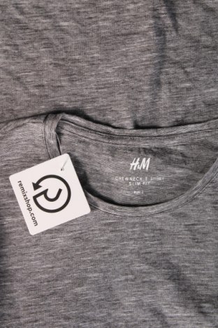 Ανδρικό t-shirt H&M, Μέγεθος L, Χρώμα Γκρί, Τιμή 4,82 €