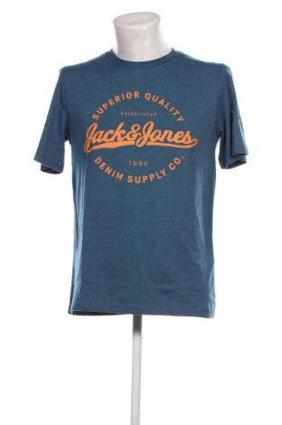 Ανδρικό t-shirt Jack & Jones, Μέγεθος M, Χρώμα Μπλέ, Τιμή 9,59 €