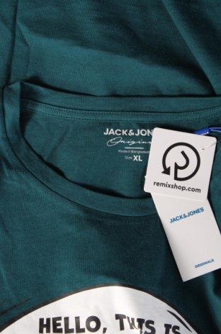 Męski T-shirt Jack & Jones, Rozmiar XL, Kolor Niebieski, Cena 82,63 zł
