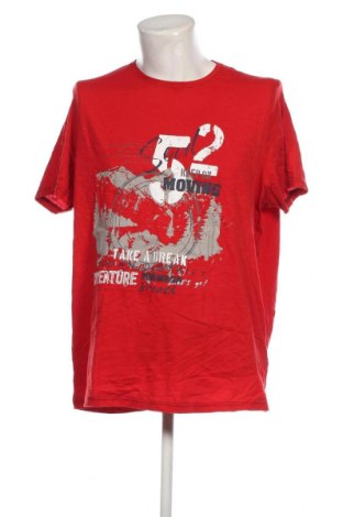 Мъжка тениска Livergy, Размер XXL, Цвят Червен, Цена 21,00 лв.