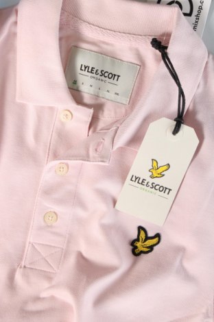 Męski T-shirt Lyle & Scott, Rozmiar XS, Kolor Różowy, Cena 149,27 zł