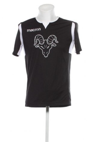 Мъжка тениска Macron, Размер M, Цвят Черен, Цена 9,60 лв.