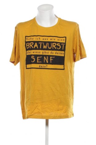 Ανδρικό t-shirt Much More, Μέγεθος XXL, Χρώμα Κίτρινο, Τιμή 8,04 €