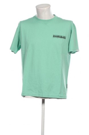 Herren T-Shirt Napapijri, Größe S, Farbe Grün, Preis € 22,27