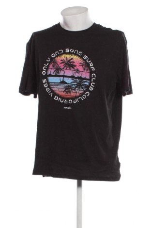 Ανδρικό t-shirt Only & Sons, Μέγεθος XL, Χρώμα Μαύρο, Τιμή 10,82 €