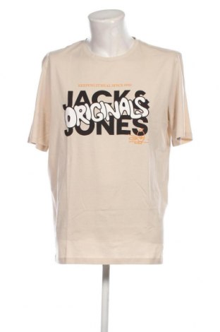 Herren T-Shirt Originals By Jack & Jones, Größe XL, Farbe Beige, Preis 15,98 €