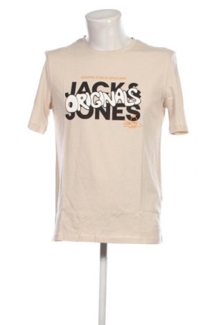 Herren T-Shirt Originals By Jack & Jones, Größe M, Farbe Beige, Preis € 9,59