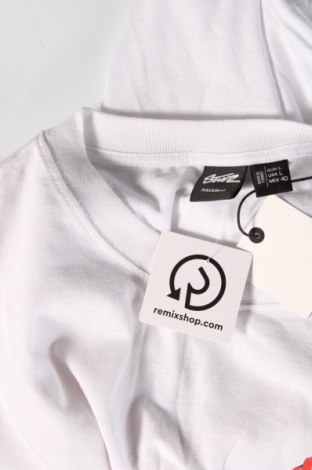 Ανδρικό t-shirt Pull&Bear, Μέγεθος L, Χρώμα Λευκό, Τιμή 6,49 €
