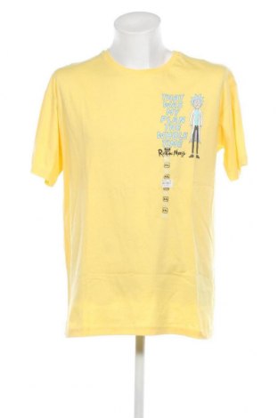 Herren T-Shirt Rick and Morty, Größe XXL, Farbe Gelb, Preis 12,78 €