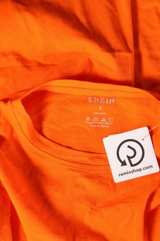 Мъжка тениска SHEIN, Размер S, Цвят Оранжев, Цена 13,00 лв.