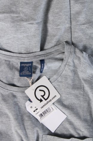 Herren T-Shirt Springfield, Größe S, Farbe Grau, Preis 7,99 €