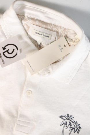 Herren T-Shirt Tom Tailor, Größe L, Farbe Weiß, Preis 15,98 €