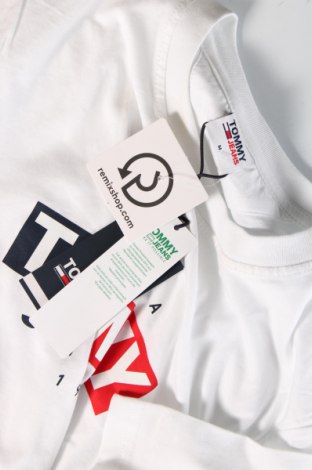 Herren T-Shirt Tommy Jeans, Größe M, Farbe Weiß, Preis 37,11 €
