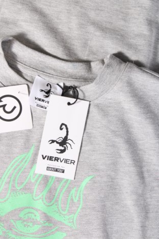 Мъжка тениска Viervier Exclusive x About You, Размер S, Цвят Сив, Цена 31,00 лв.