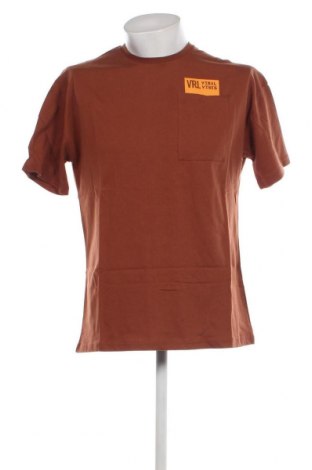 Ανδρικό t-shirt Viral Vibes, Μέγεθος L, Χρώμα Καφέ, Τιμή 9,59 €