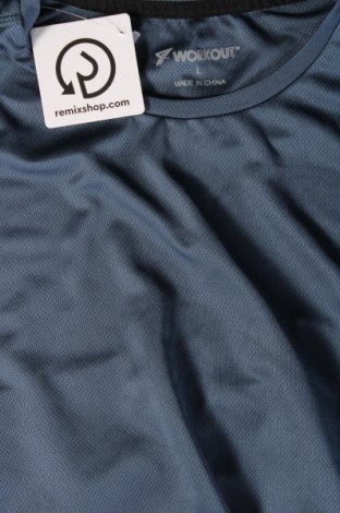 Tricou de bărbați Work Out, Mărime L, Culoare Albastru, Preț 42,76 Lei