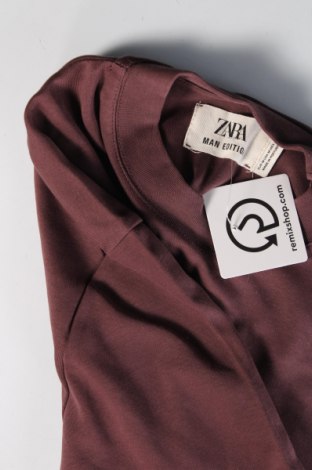 Ανδρικό t-shirt Zara, Μέγεθος M, Χρώμα Βιολετί, Τιμή 8,22 €