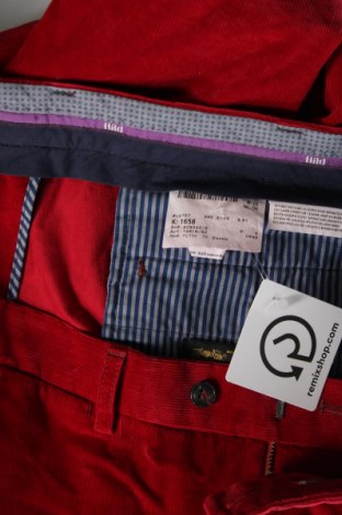 Pantaloni raiați de bărbați Hiltl, Mărime XL, Culoare Roșu, Preț 67,30 Lei