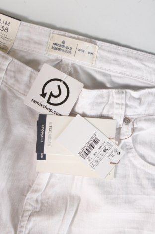 Ανδρικό κοντό παντελόνι Springfield, Μέγεθος XL, Χρώμα Λευκό, Τιμή 31,96 €