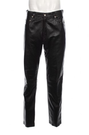 Ανδρικό δερμάτινο παντελόνι, Μέγεθος L, Χρώμα Μαύρο, Τιμή 29,79 €