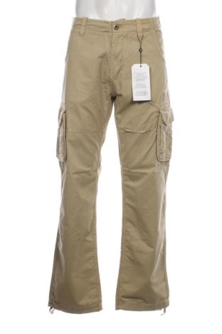 Pantaloni de bărbați Alpha Industries, Mărime L, Culoare Bej, Preț 460,53 Lei