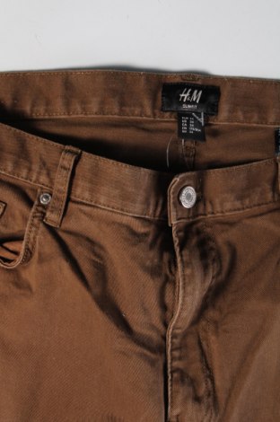 Мъжки панталон H&M, Размер L, Цвят Кафяв, Цена 17,60 лв.