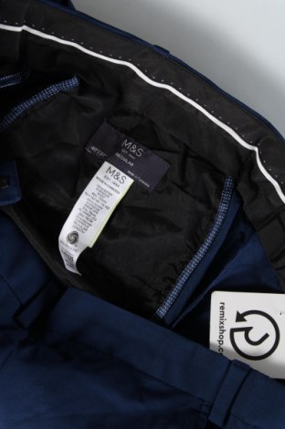 Pánské kalhoty  Marks & Spencer, Velikost XL, Barva Modrá, Cena  215,00 Kč