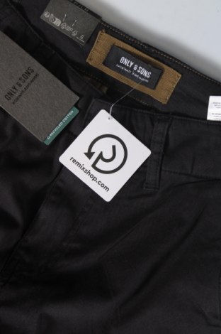 Ανδρικό παντελόνι Only & Sons, Μέγεθος XS, Χρώμα Μαύρο, Τιμή 5,69 €