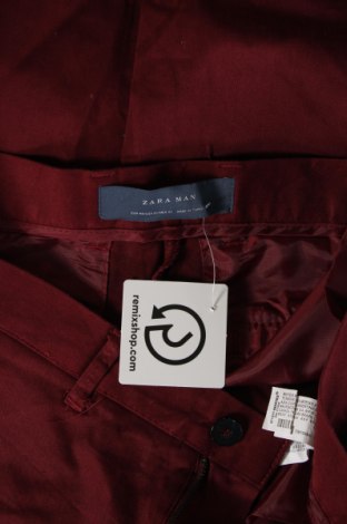 Pantaloni de bărbați Zara Man, Mărime M, Culoare Roșu, Preț 88,82 Lei