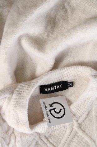 Ανδρικό πουλόβερ, Μέγεθος XXL, Χρώμα Λευκό, Τιμή 4,66 €
