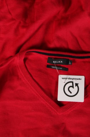 Мъжки пуловер Belika, Размер L, Цвят Червен, Цена 35,96 лв.