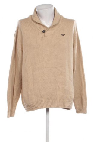 Мъжки пуловер Bpc Bonprix Collection, Размер XL, Цвят Бежов, Цена 13,63 лв.