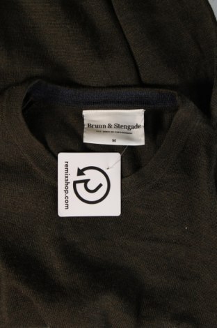 Herrenpullover Bruun & Stengade, Größe M, Farbe Grün, Preis 29,34 €