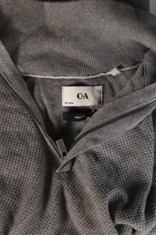 Мъжки пуловер C&A, Размер S, Цвят Сив, Цена 13,92 лв.